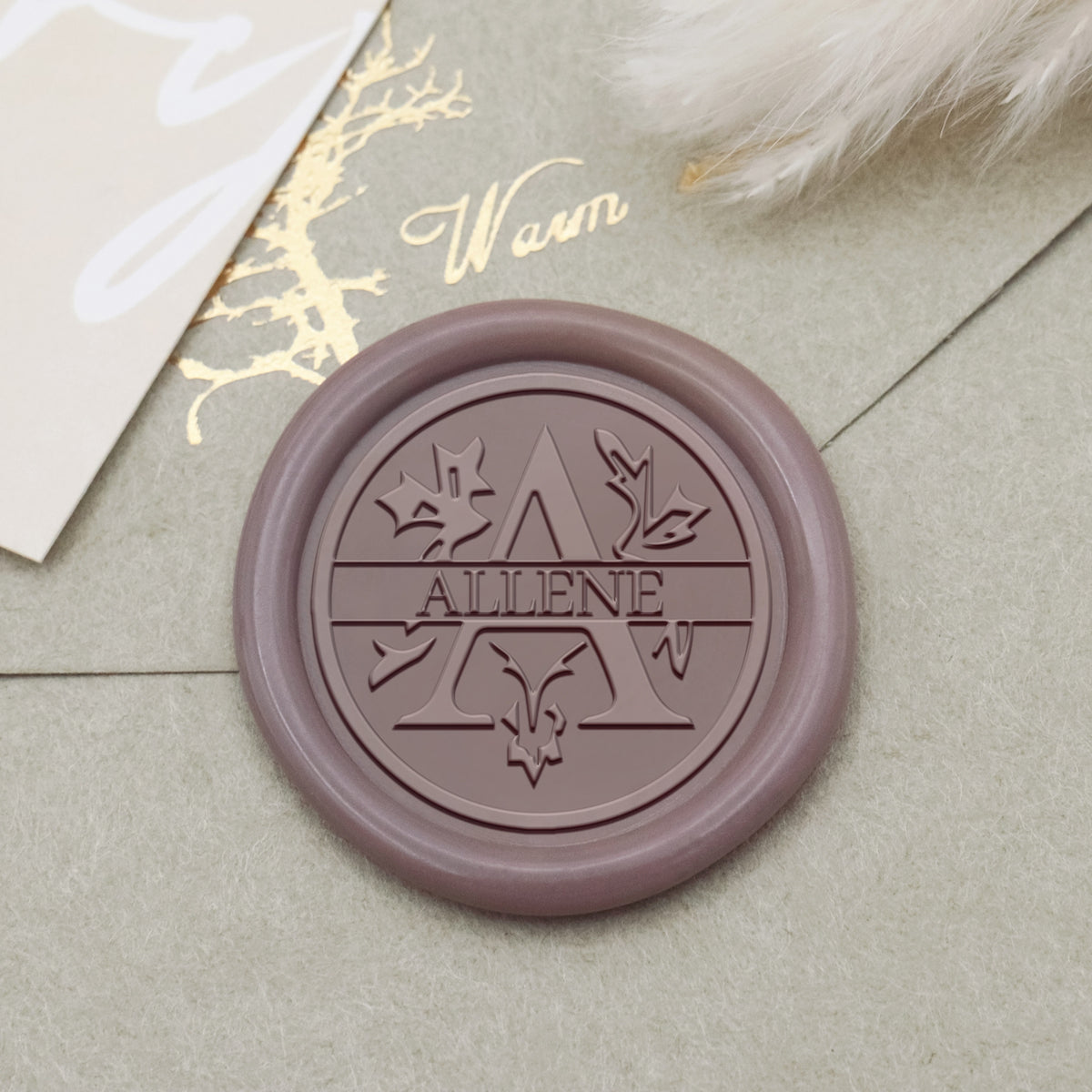 Customized Wax Seal Stamper and wax stick set – The Punctilious Mr. P's  Place Card Co.