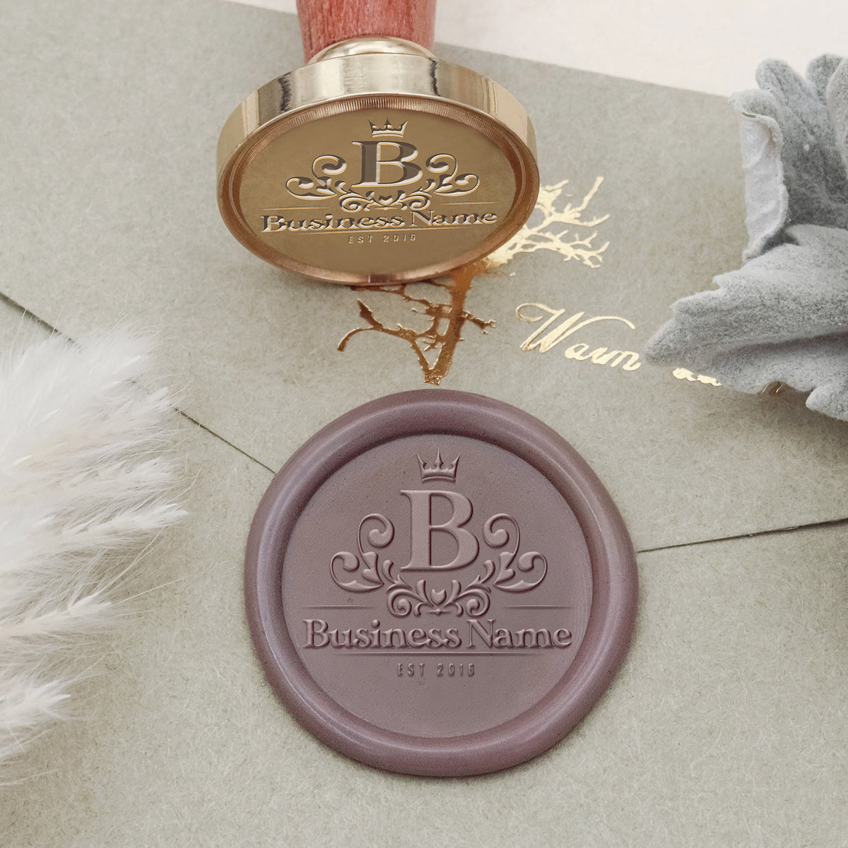 Buy Custom Wax Seal Stamp for Weddings, Business Logos Australia