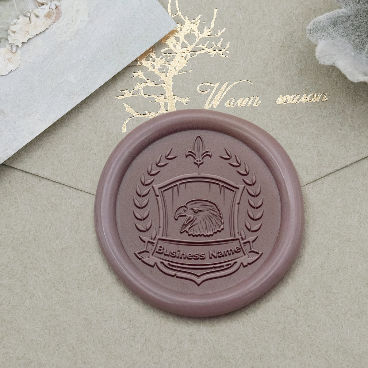 Custom Wax Seal Stamp - Custom Logo Wax Seal Stamp - Style 29