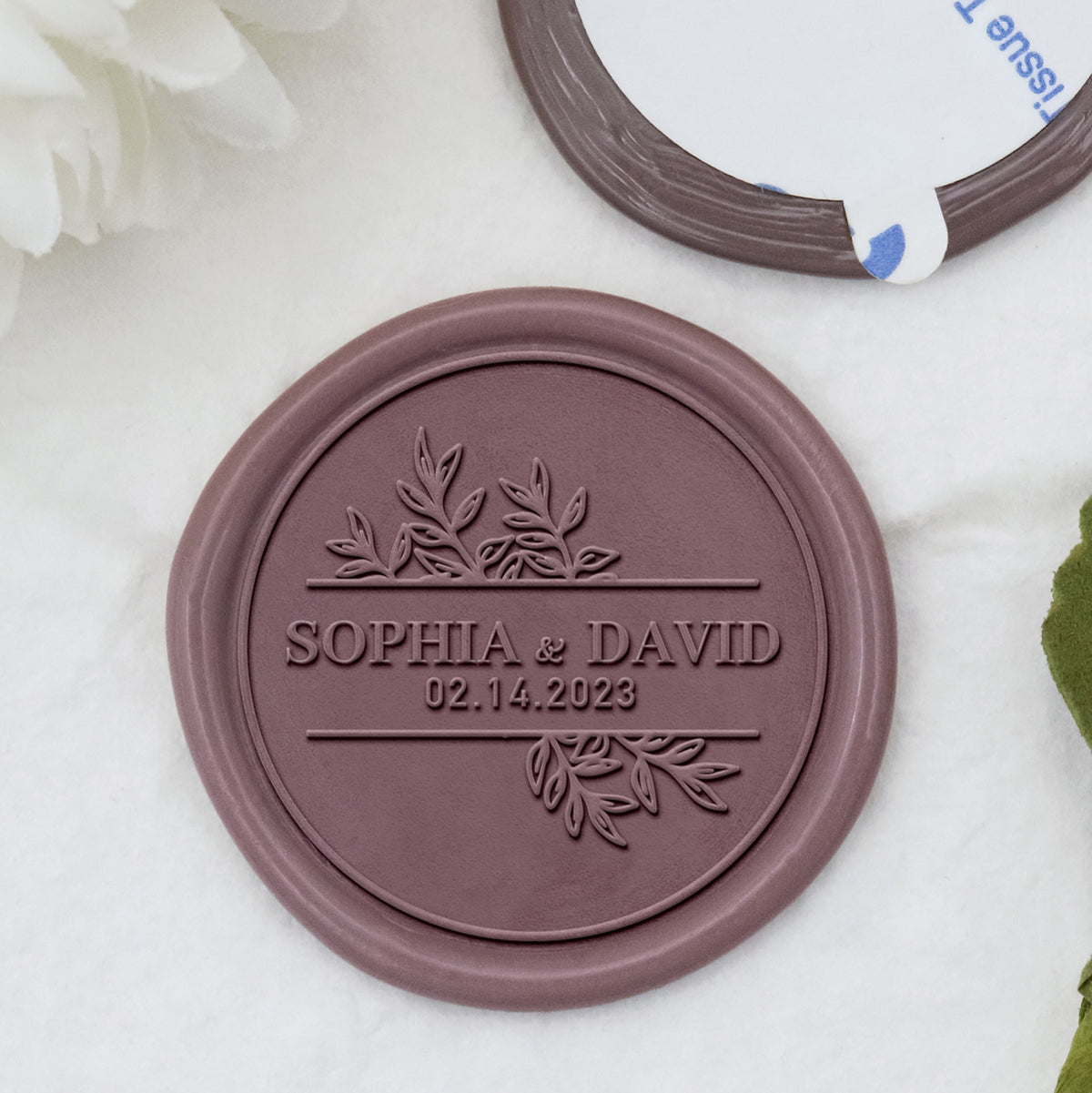 Custom Wedding Wax Seal Stickers - Custom Wax Seal