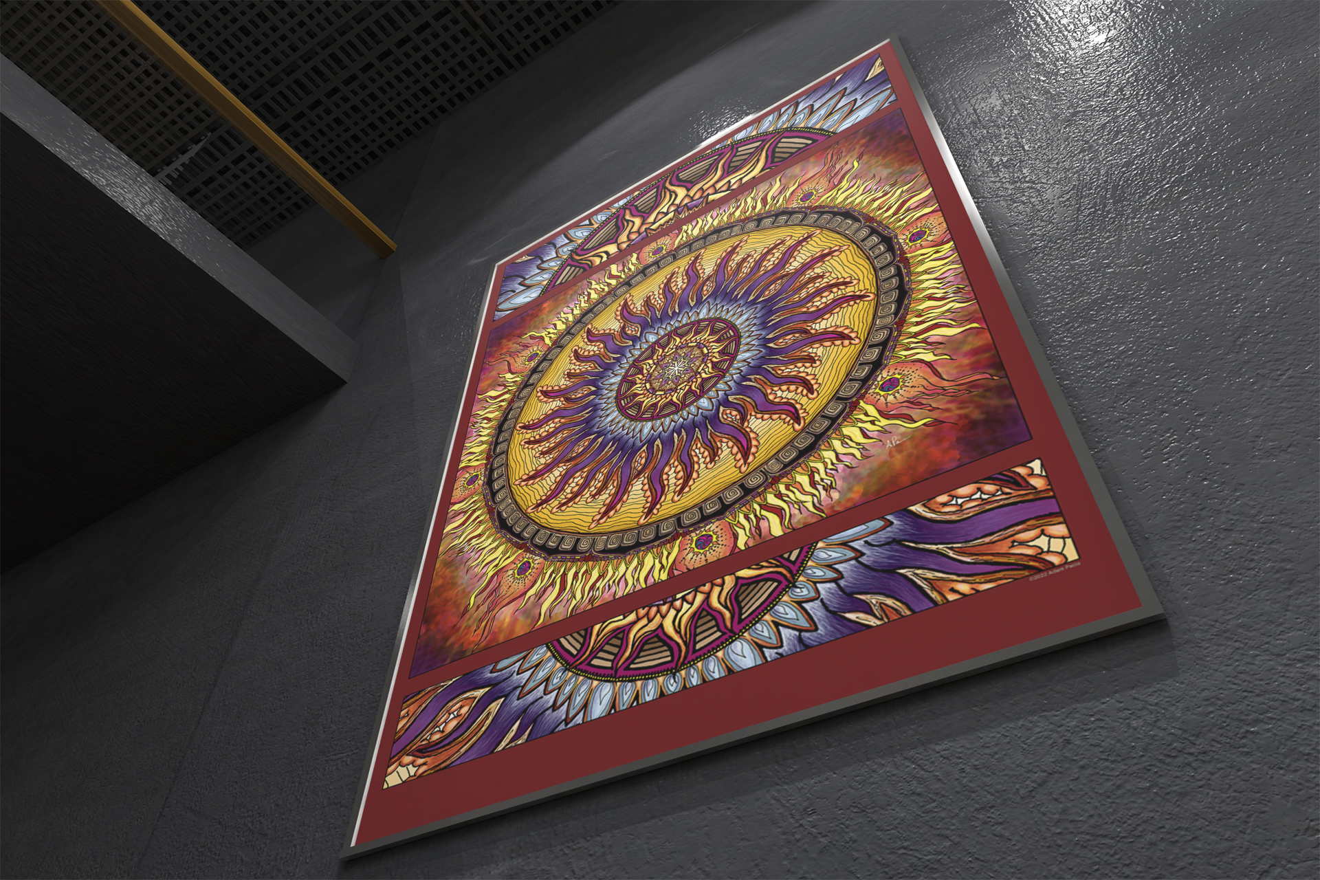 koper loterij Deuk Solar Disc Mandala Poster – AdamsArtAdventures