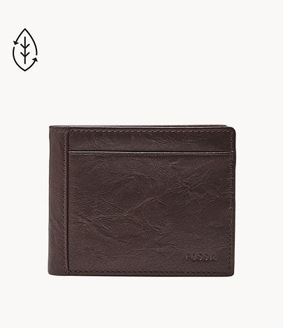 FOSSIL STEVEN FRONT POCKET BIFOLD WALLET - MED BROWN – Swans Apparel