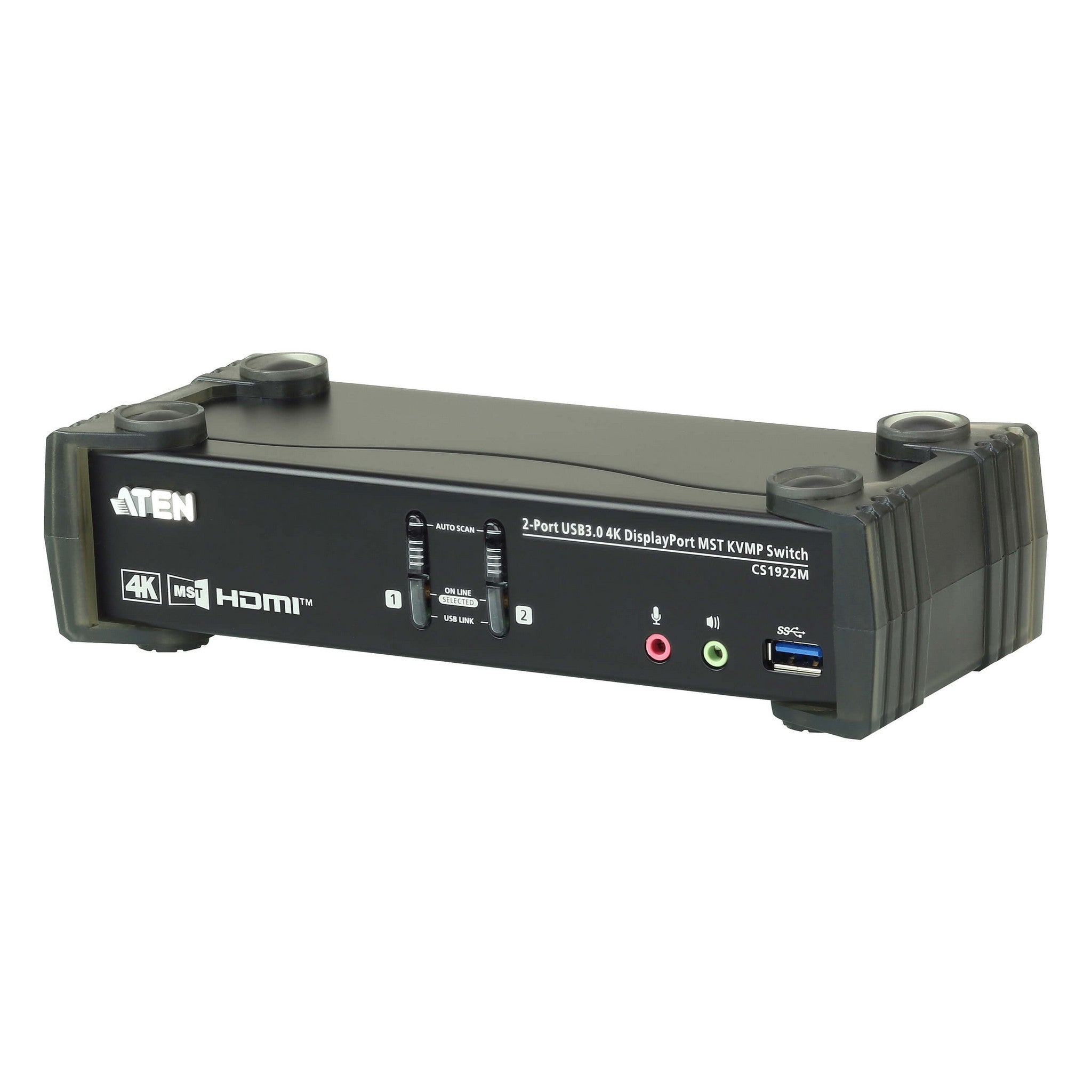 ATEN CS1922M 2-Port USB 3.0 4K DisplayPort MST KVMP Switch