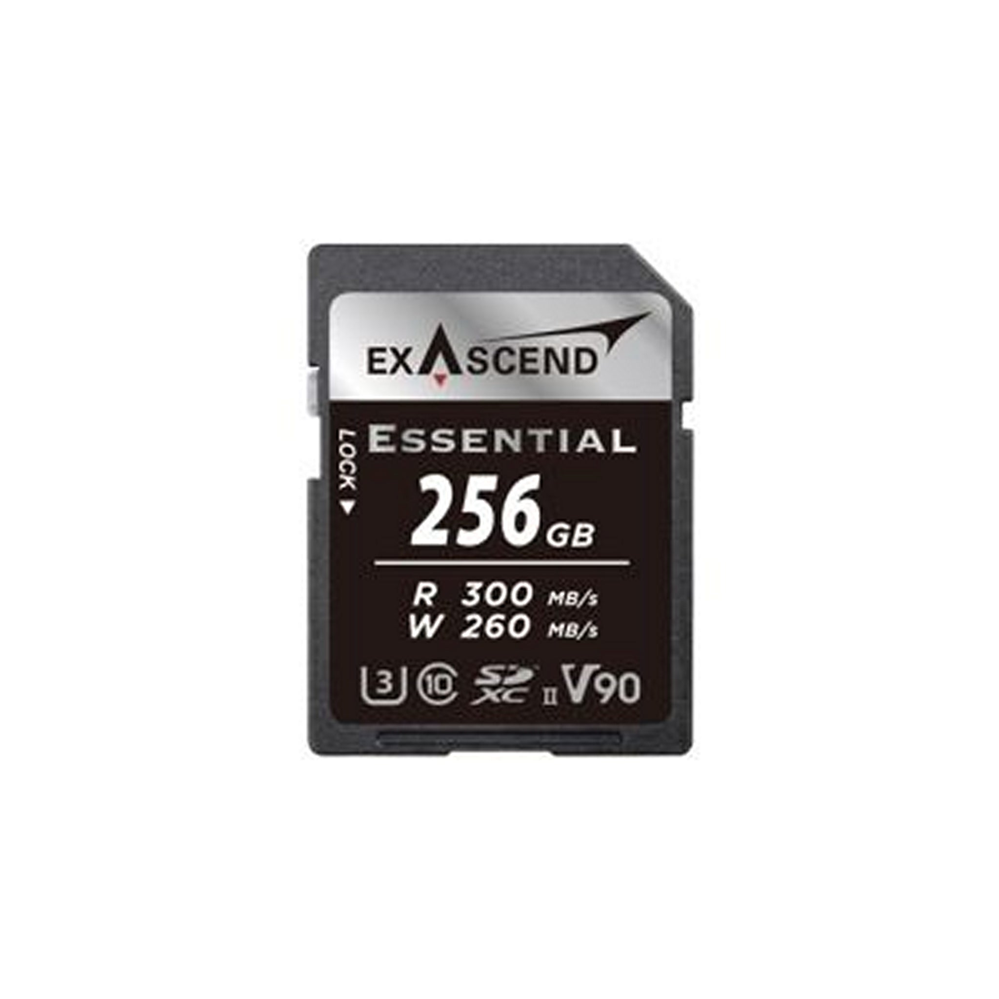 Exascend Essential SDXC, UHS-II, V90 256GB Memory Card