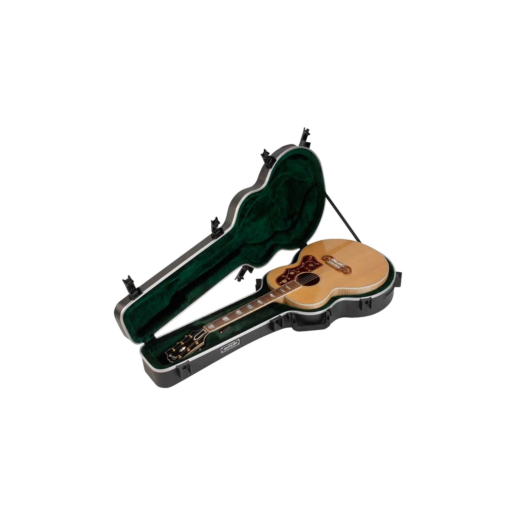 SKB 1SKB-20 Universal Jumbo Acoustic Shaped Hardshell - TSA Latch, Over-Molded Handle
