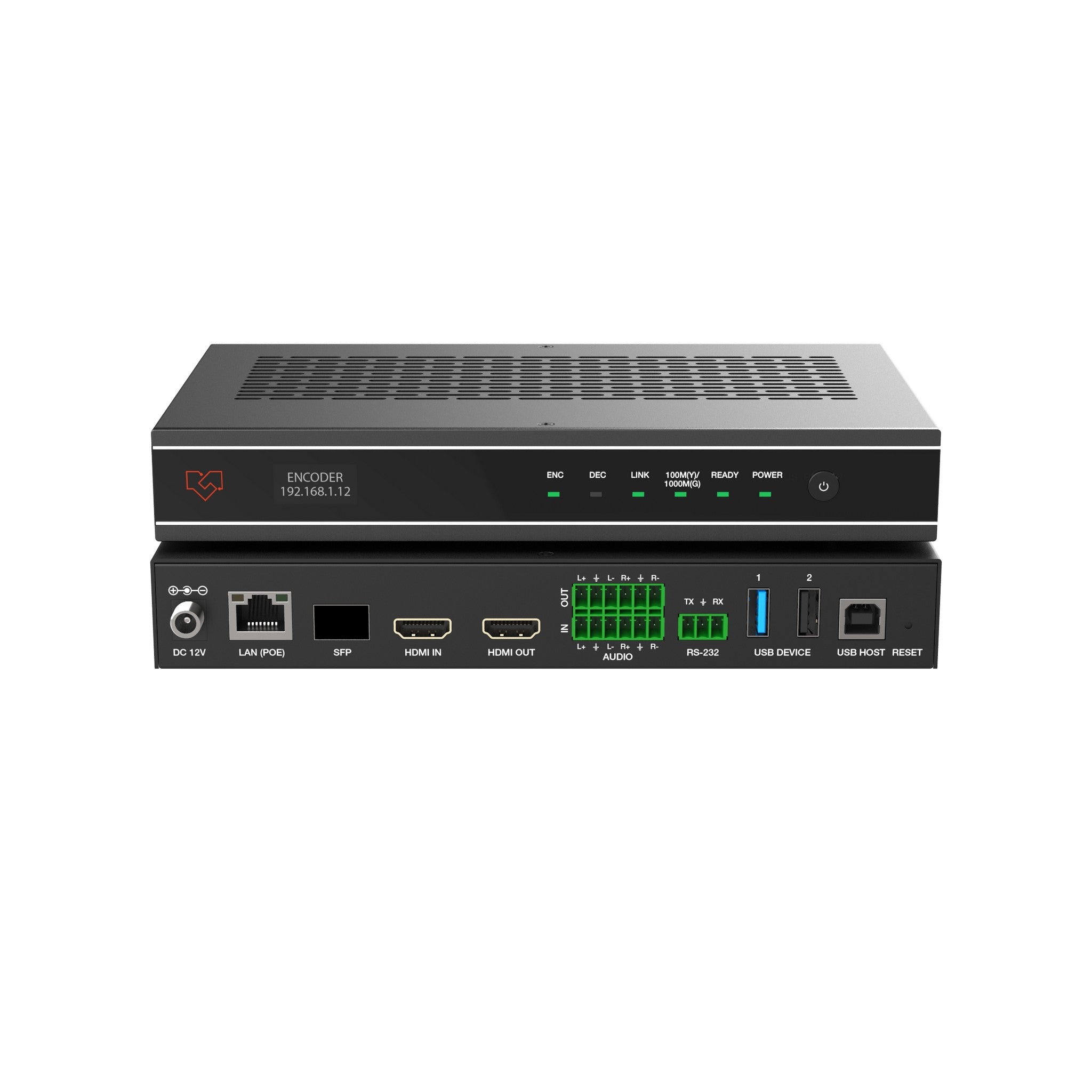 VigilLink 10G SDVoE 4K60 4:4:4 AVoIP Fiber MultiView/USB 2.0 Transceiver