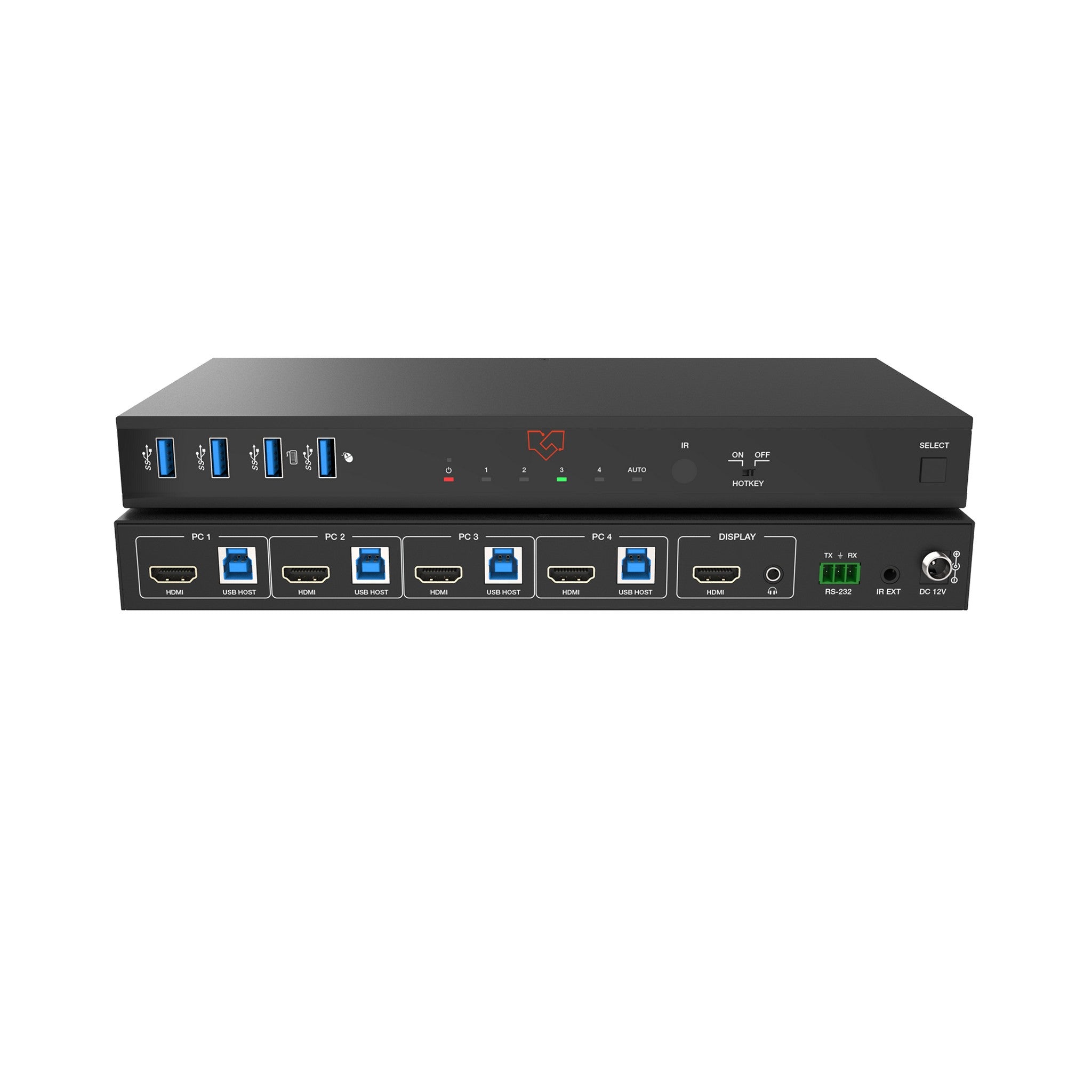 VigilLink 4-Port 8K HDMI KVM Switch