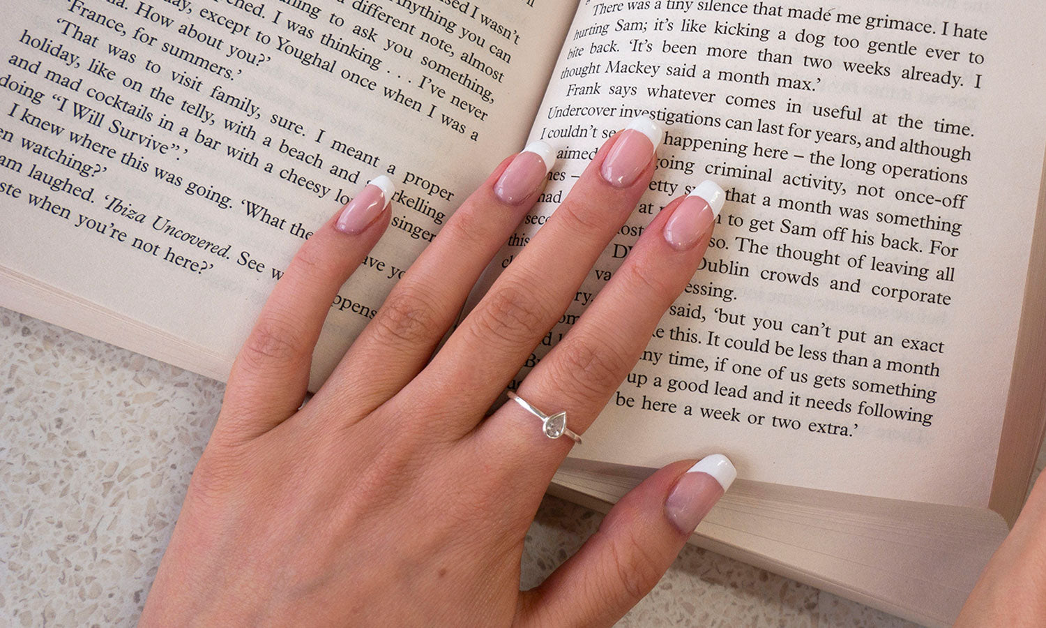 Gelous French Manicure using French Kiss Gel Nail Polish - photographed in Australia on model