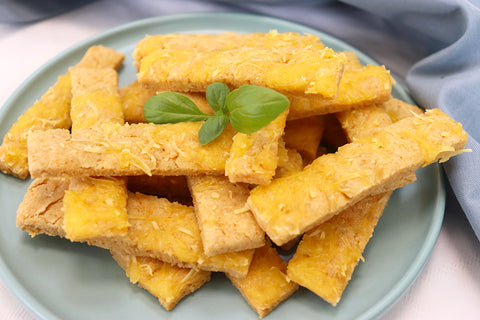 Cheese and almond sticks