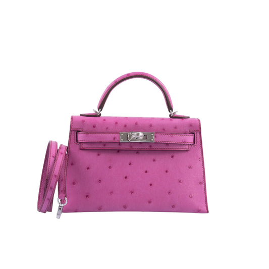 Hermès Mini Kelly Purple anemone chèvre - ASL1902