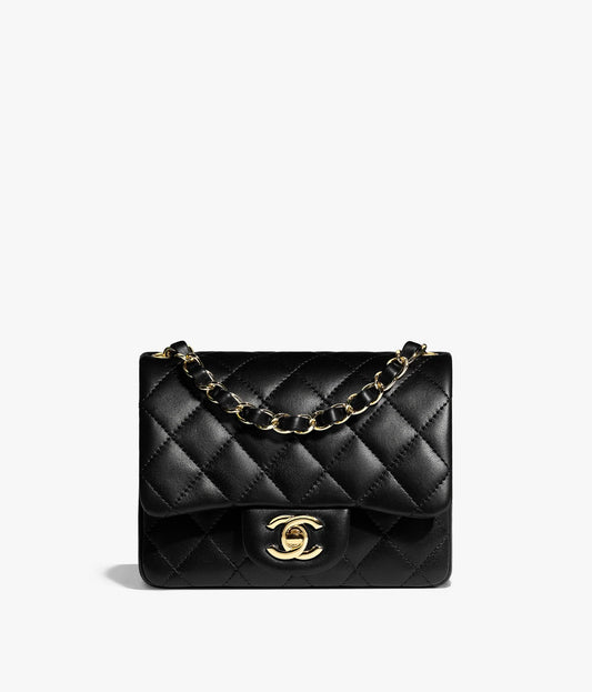 Chanel Black Quilted Caviar Small Rectangular Classic Flap Gold Hardware,  2022 Available For Immediate Sale At Sotheby's