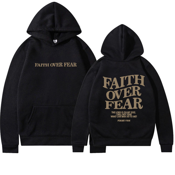 Faith Over Fear Hoodie - DailyDimeDepot.com product image