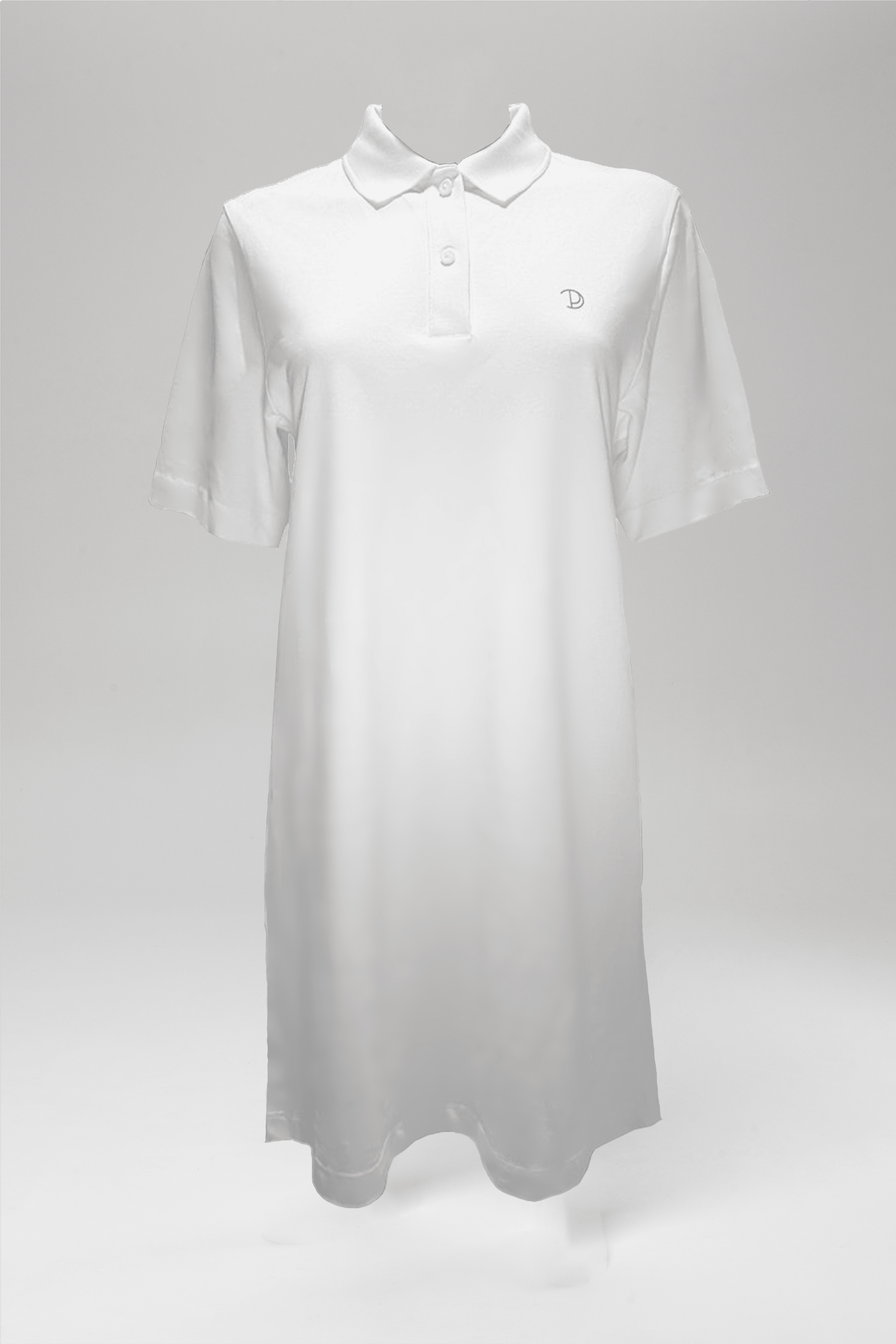 Image of Printed P Polo Shirt Dress