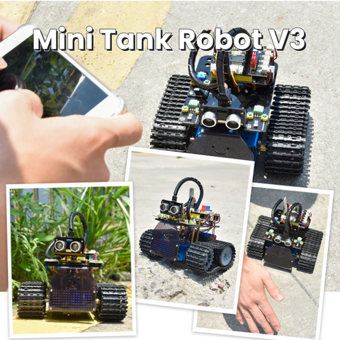 arduino mini robot tank smart car keyestudio