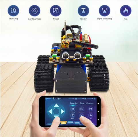 arduino mini robot tank smart car keyestudio