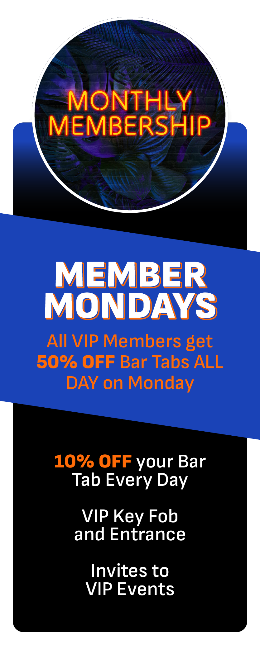 montly pass membership vip