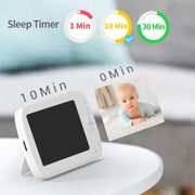 360° PTZ Remote 1080P 5"LCD Screen Video Baby Monitor With Night Vision