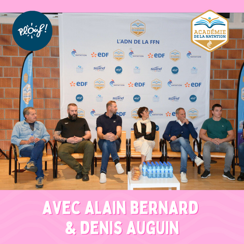 French Swimming Academy launch day with Alain Bernard and Denis Auguin