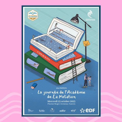 Affiche officielle de la journée de lancement de l'Académie de Natation