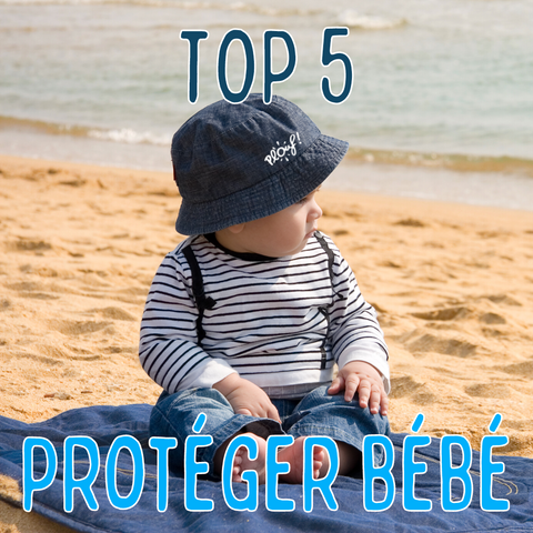 Bébé à la plage : Le top 5 de l'équipement pour protéger votre enfant –  Plouf!