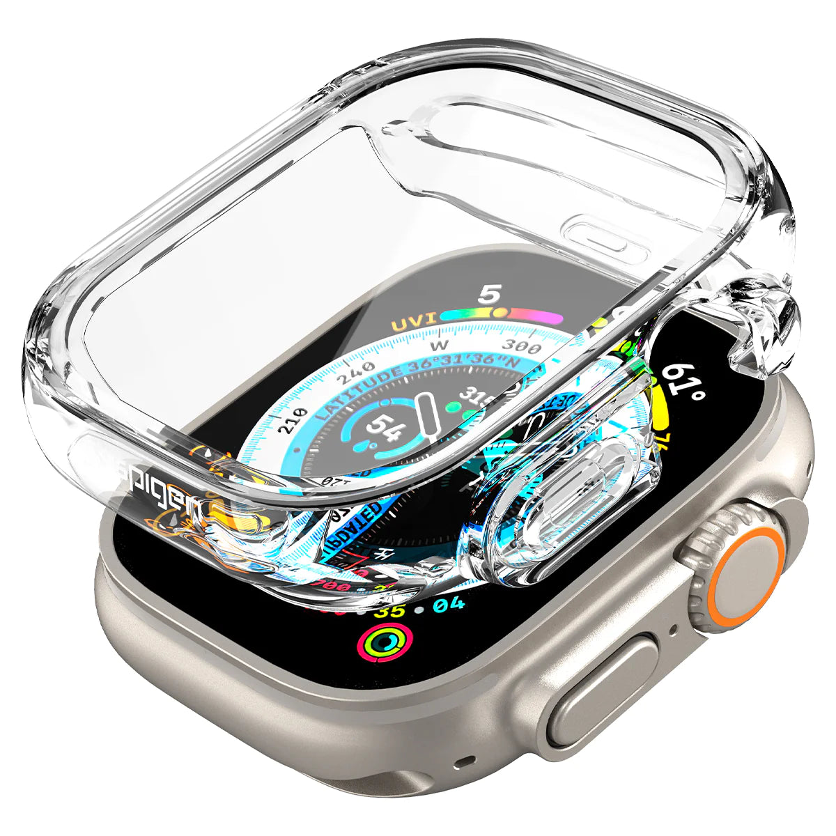 Spigen Ultra Hybrid Case for Apple Watch Ultra (49mm) - Crystal Clear