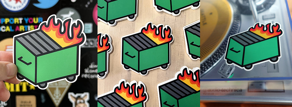 Dumpster Fire stickers