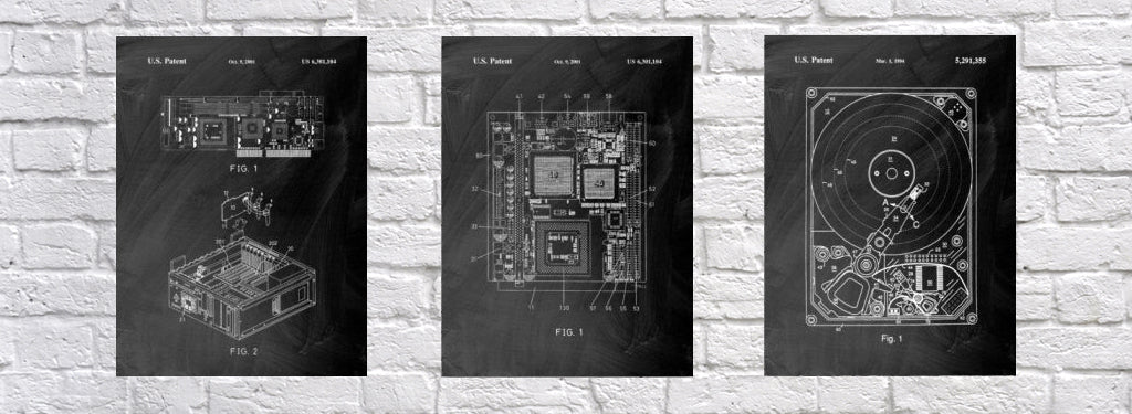 Three computer hardware posters from Planet Earth