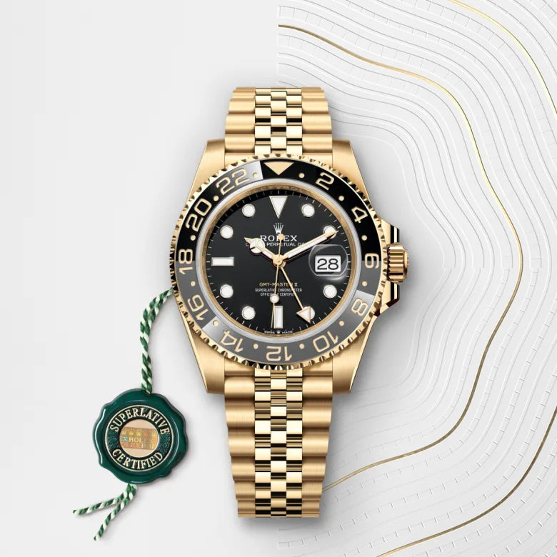 Rolex 
GMT-Master II
Oyster, 40 mm, yellow gold
M126718GRNR-0001