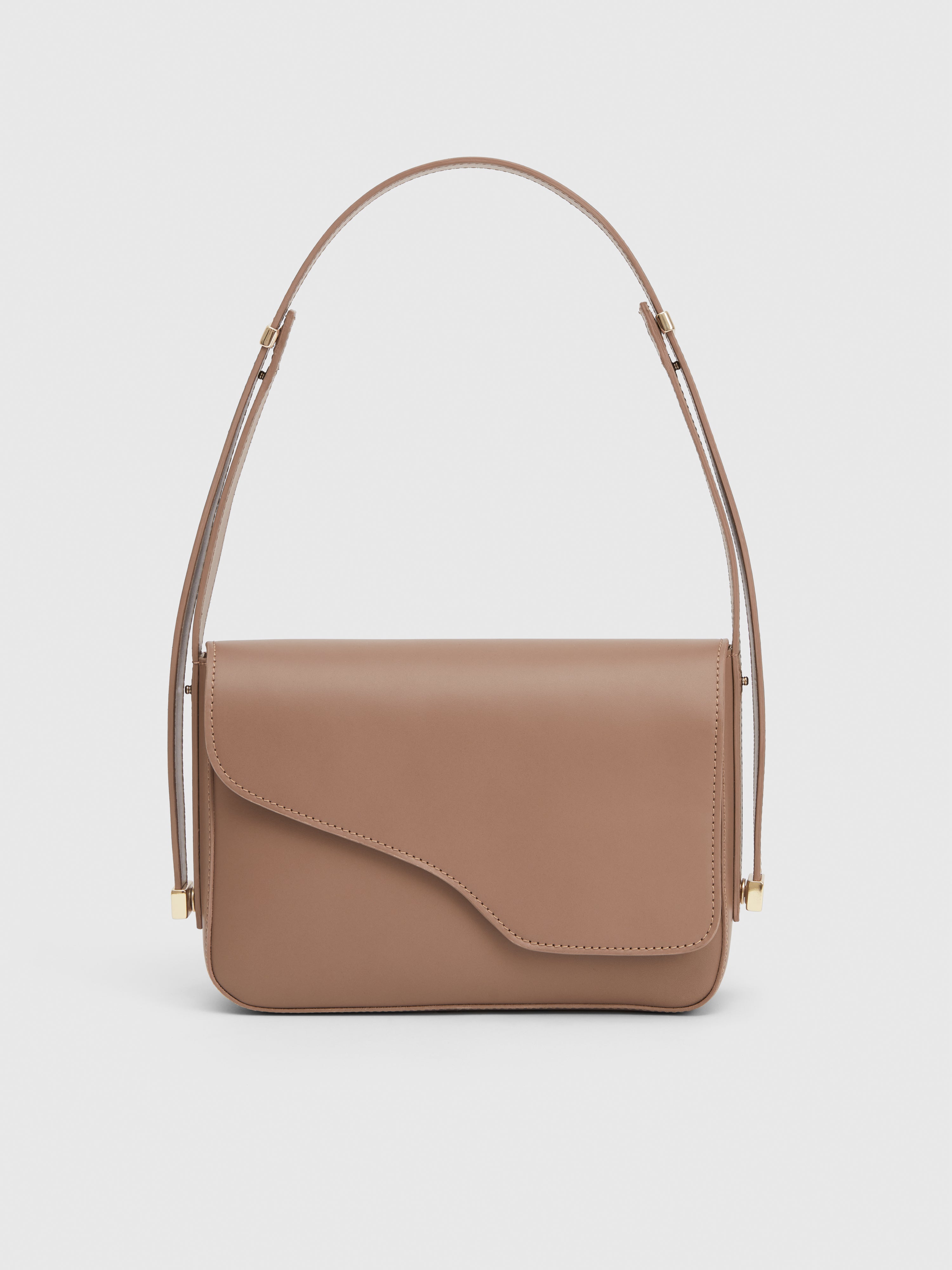 Arezzo Hazelnut Leather Handbag – ATP Atelier