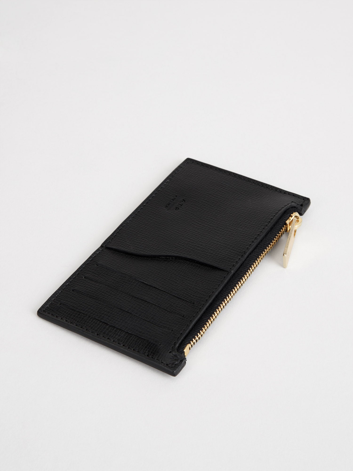 Vinci Black Saffiano Card holder – ATP Atelier