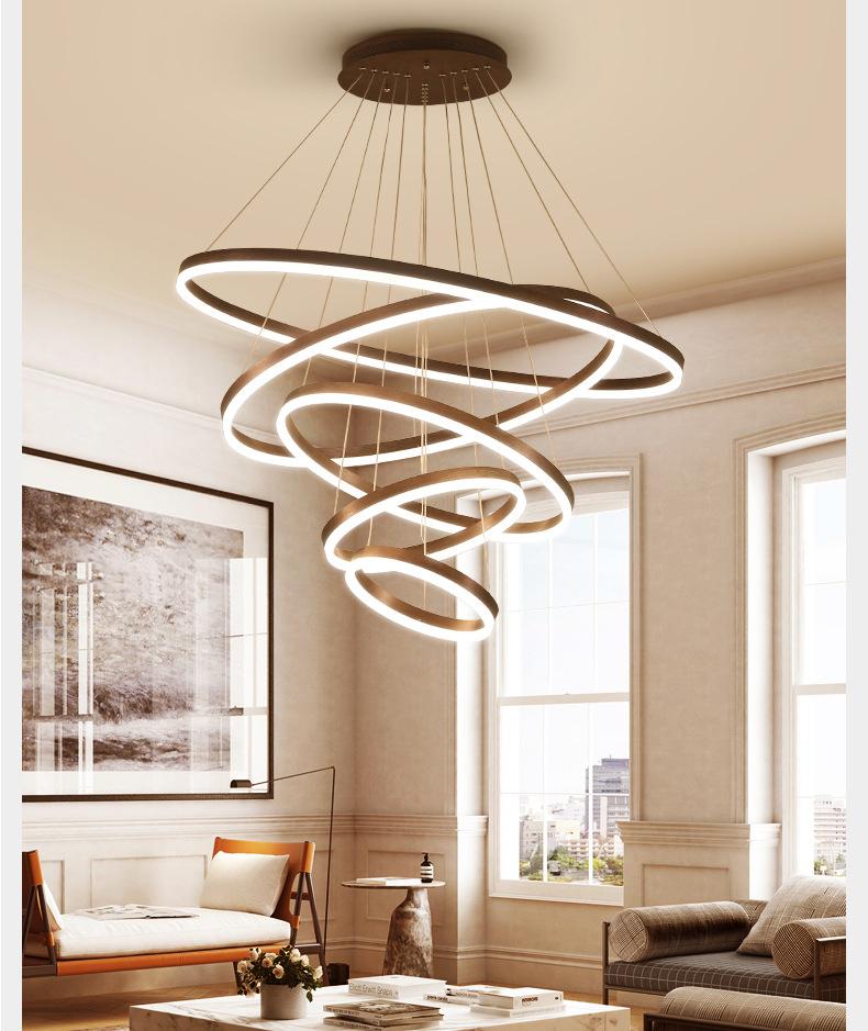 modern circular ring pendant lights