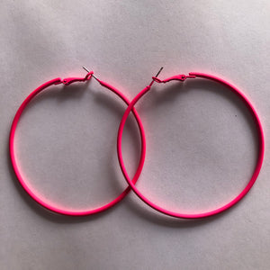 Colorful Big y2k Hoop Earrings - Yesi & Juli’s Tiendita