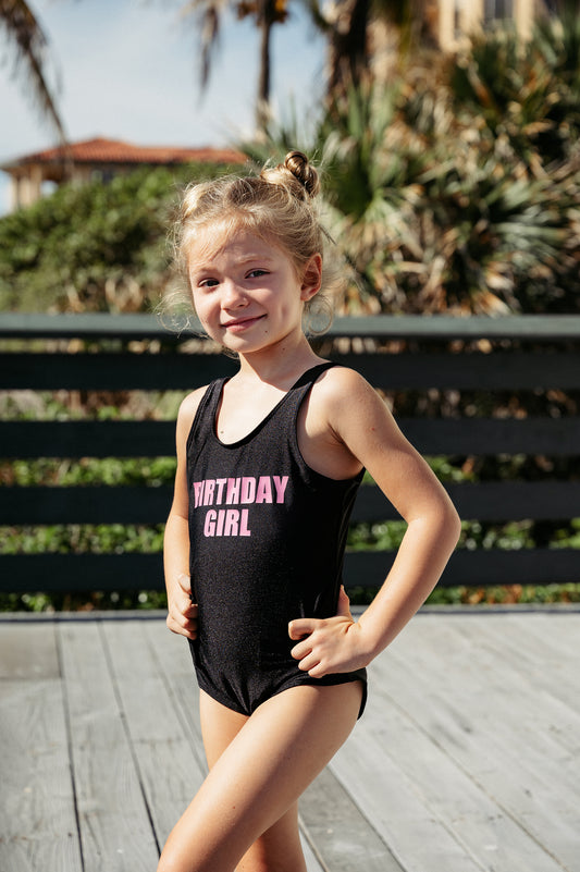 Kids Lifeguard One Piece Swimsuits, Custom Text Swimsuits, Bathing Suit for Girls, Girls Matching Swimsuits, Party Matching Swimsuits, 9Y / White