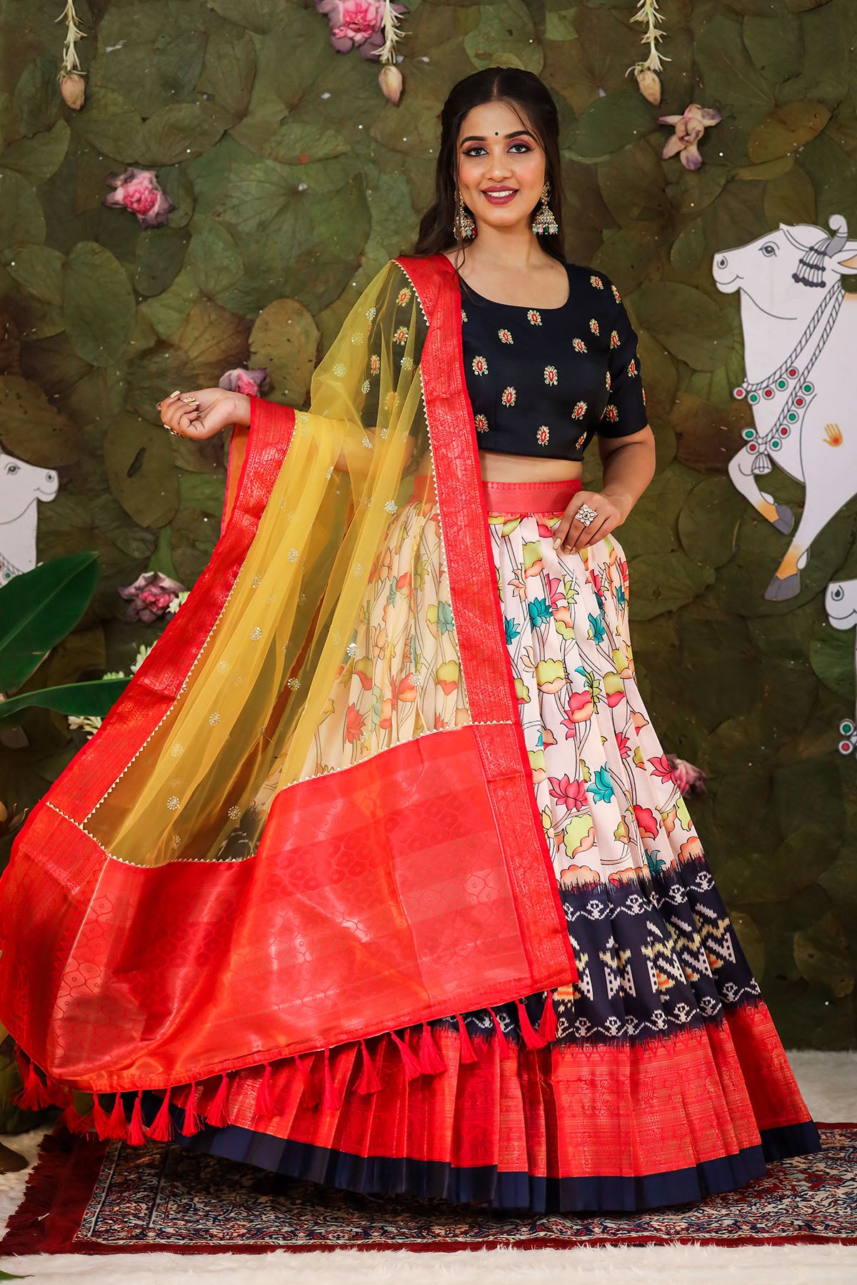 10 half-sarees that demand your immediate attention from this designer's  signature collection!