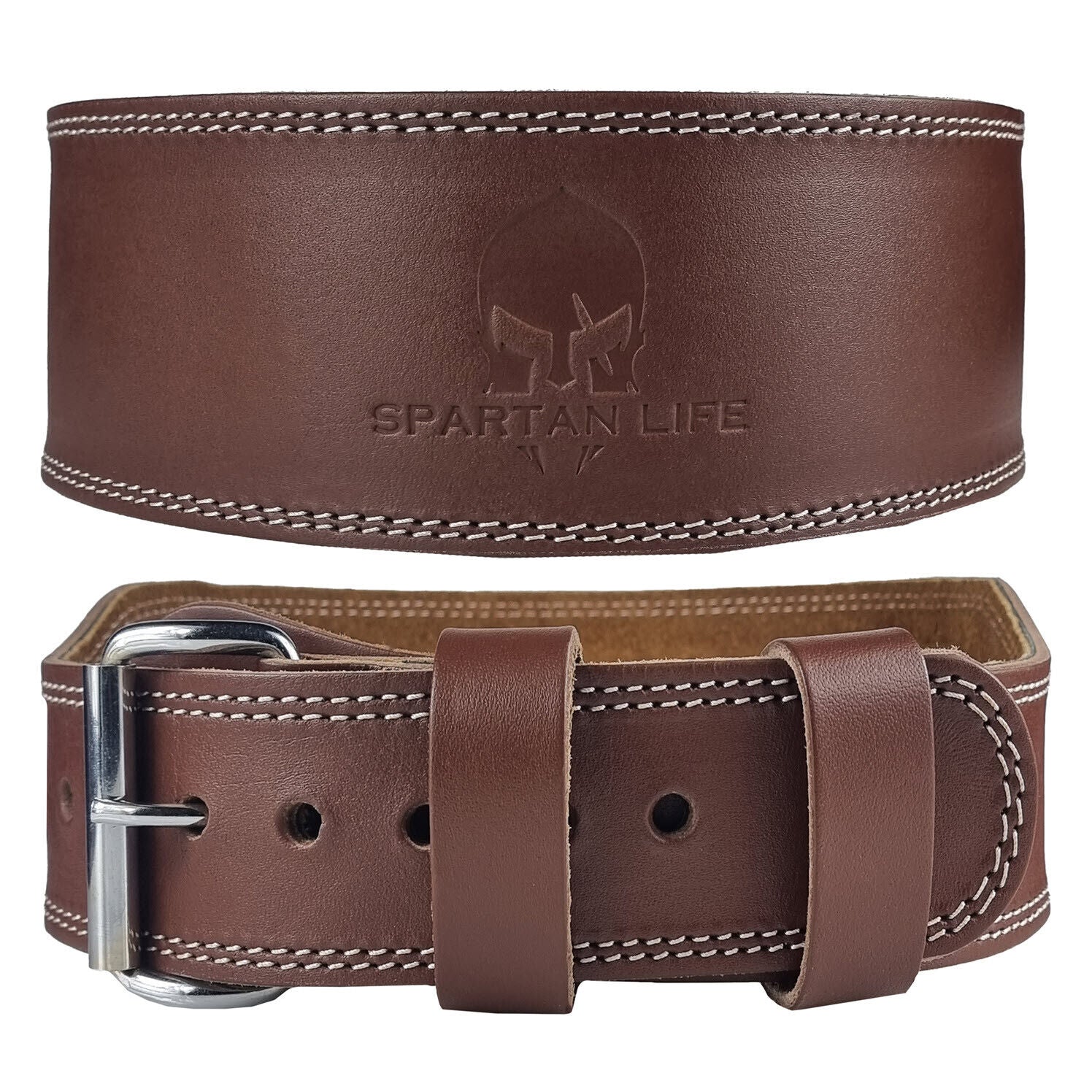 Genuine Unisex self locking Weight lifting leather belt womens