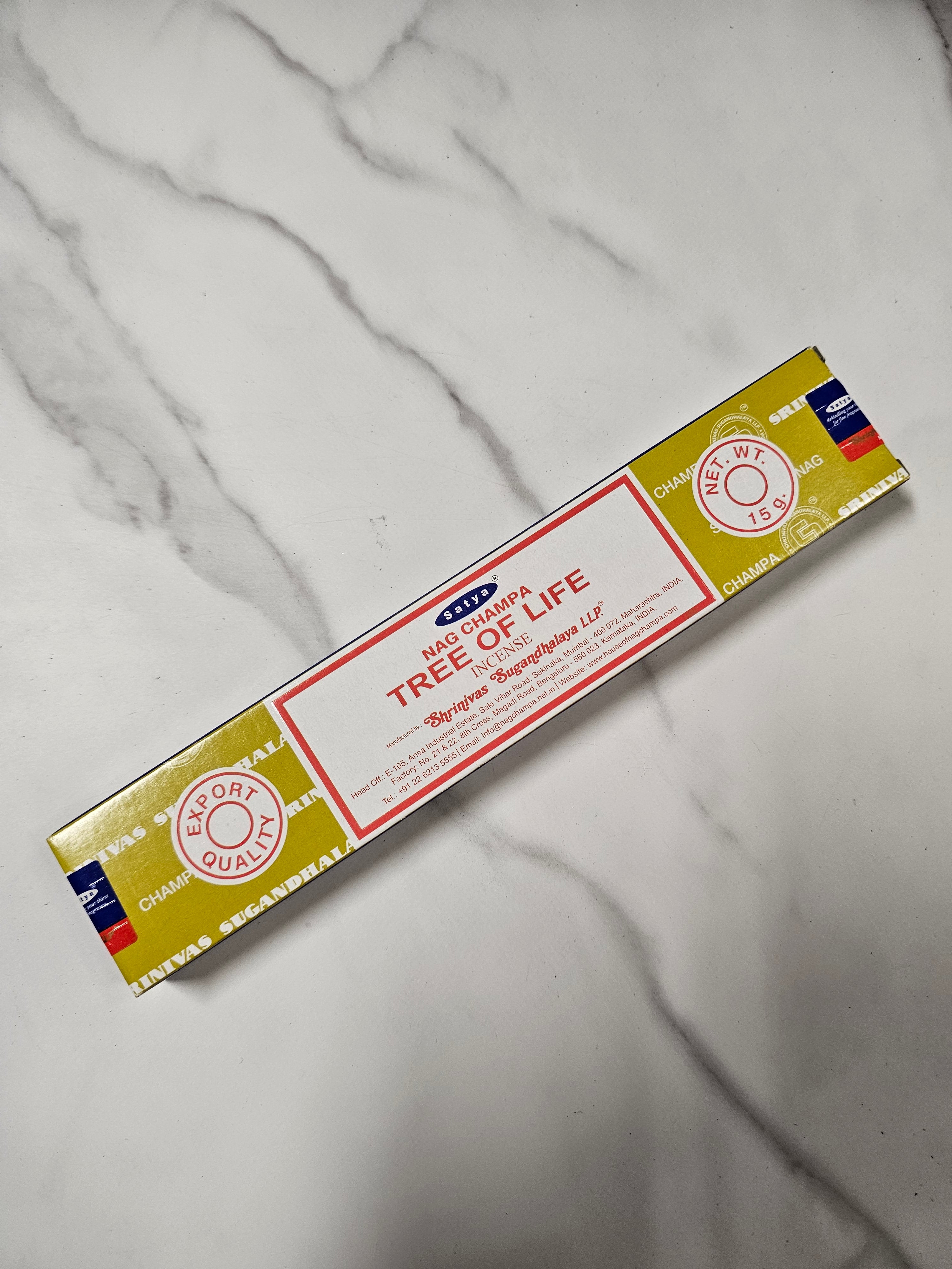 Tree of Life Satya Incense Sticks 15g