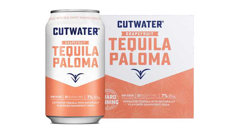 Cutwater Grapefruit Tequila Paloma Canned Cocktails (4 Pck)