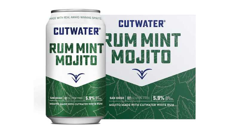 Cutwater Rum Mint Mojito Canned Cocktails (4 Pck)