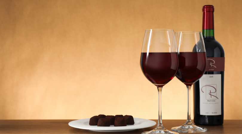 wine with chocolate