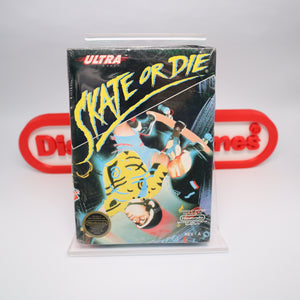 SKATE OR DIE - NEW & Factory Sealed with Authentic H-Seam! (NES Nintendo)
