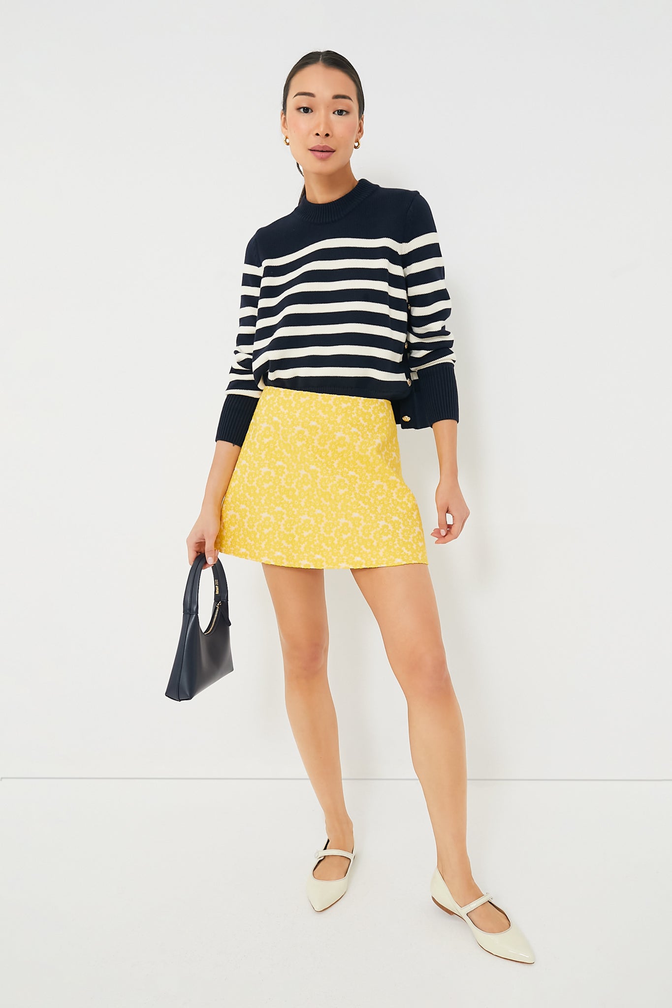MARANT ÉTOILE Tinaomi cotton mini skirt - Yellow