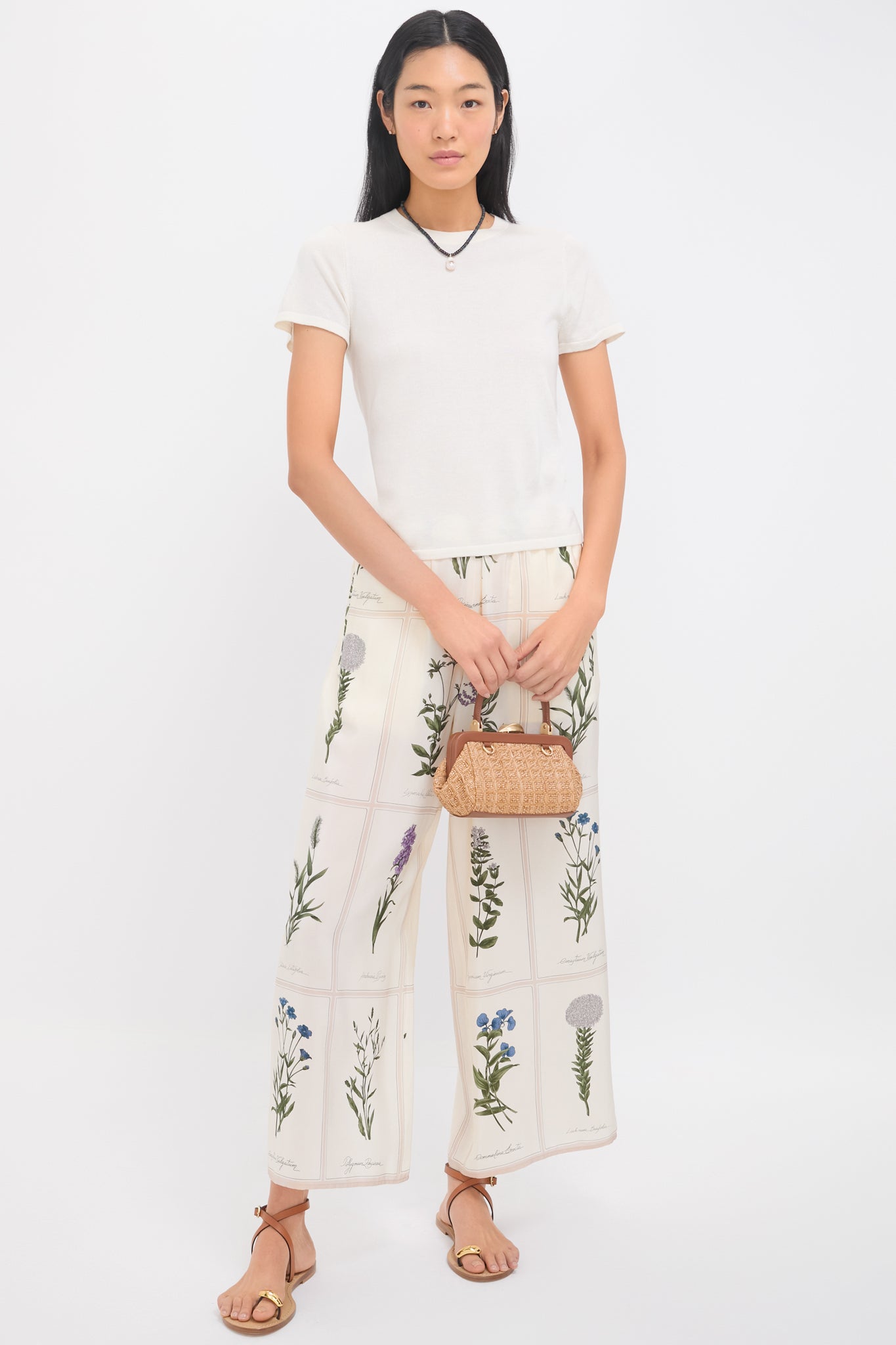 パンツ Weekend Max Mara Volante Long Trouser White Volante Trousers | Weekend Max Mara