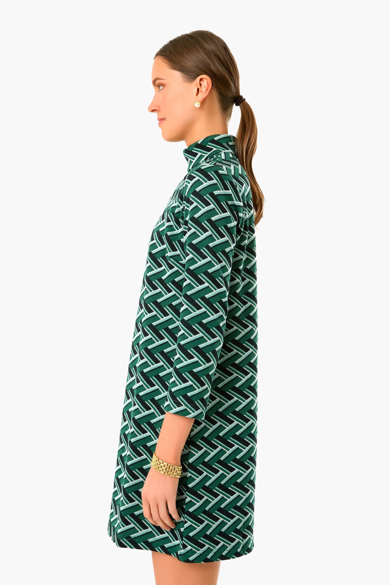 Emerald Geo Mod Ellie Dress | Tuckernuck