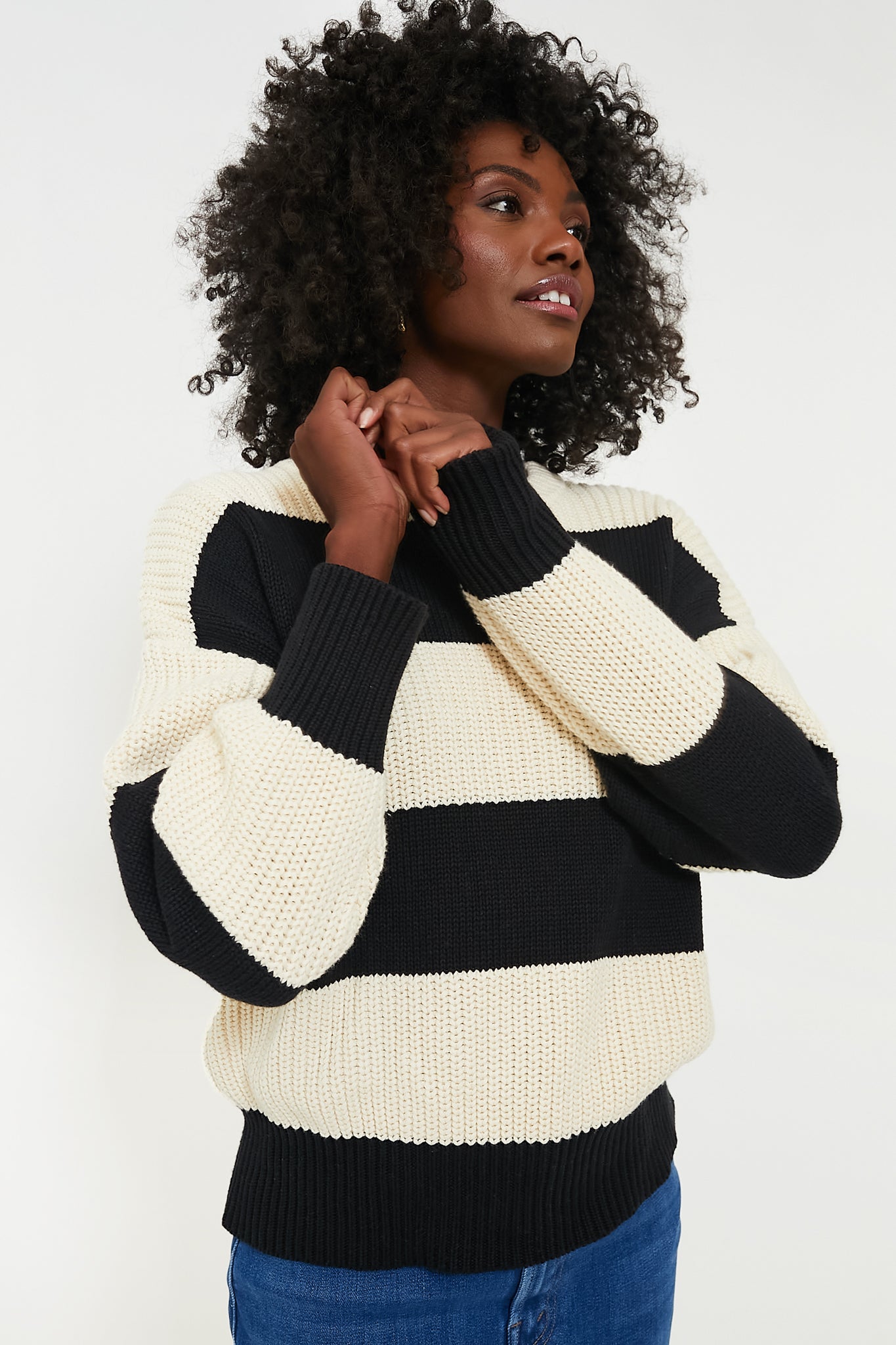 Black Fresca Stripe Sweater | Z SUPPLY