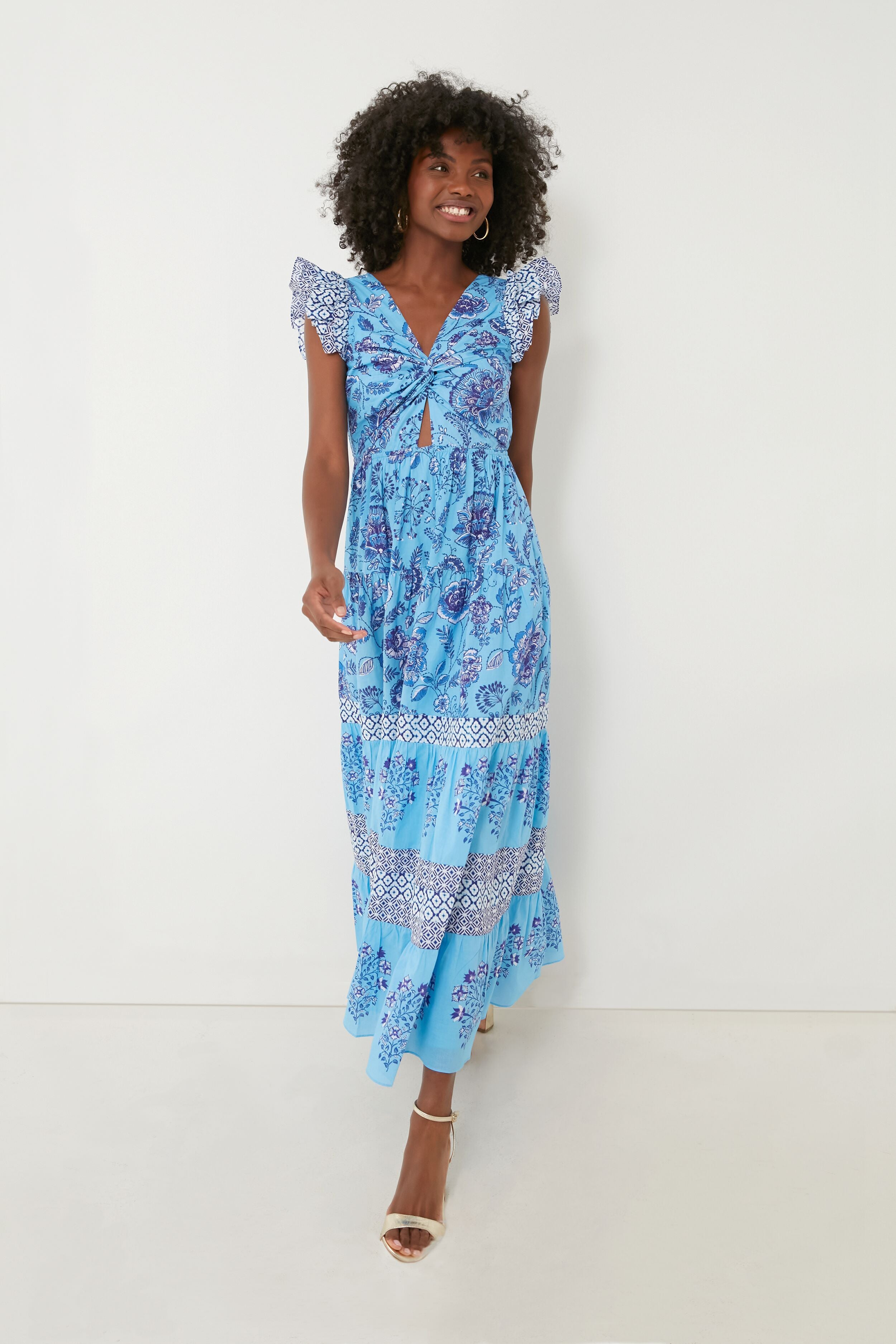 Blue Flavian Maxi Dress | Celina Moon