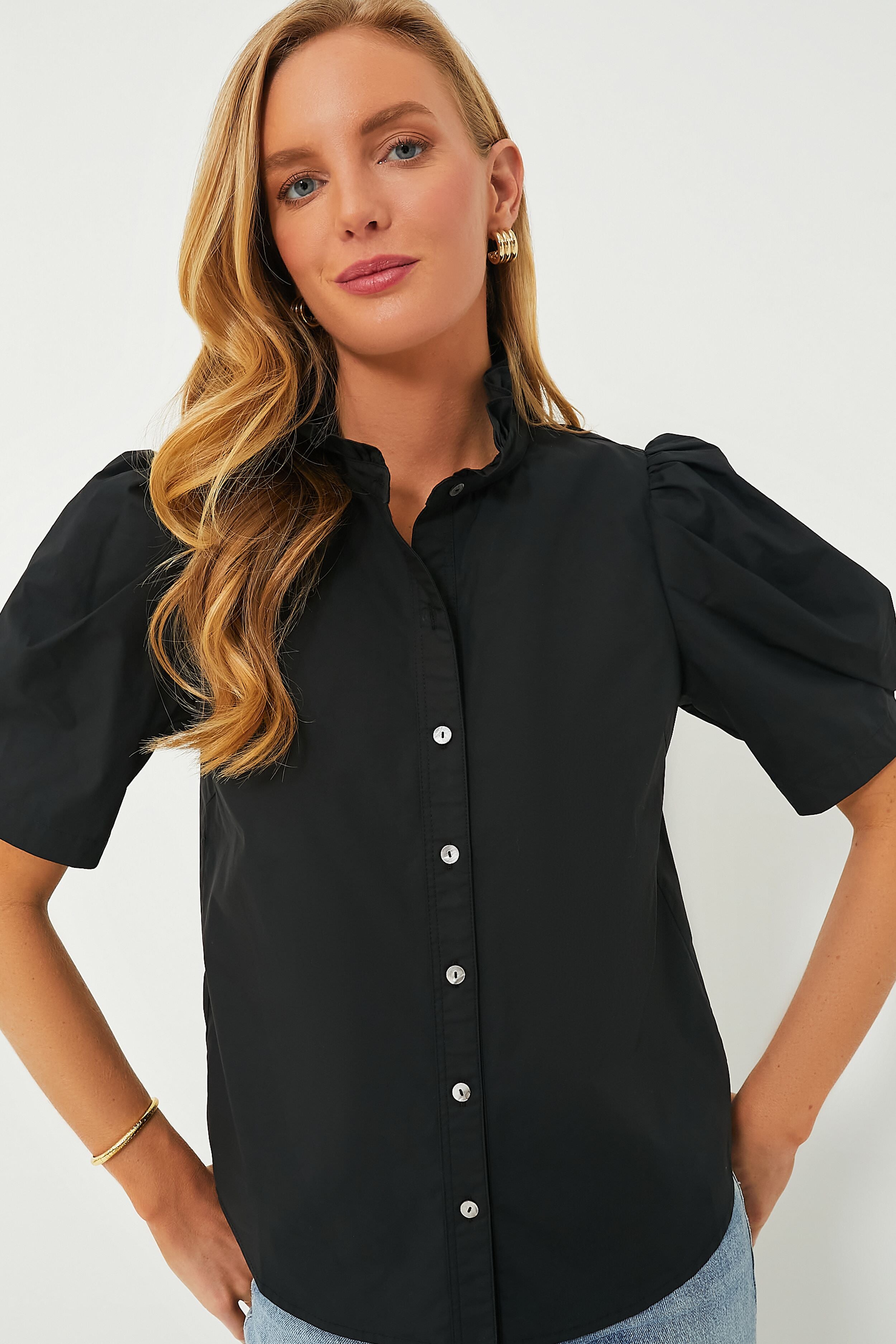 Black Alicia Blouse | Pomander Place