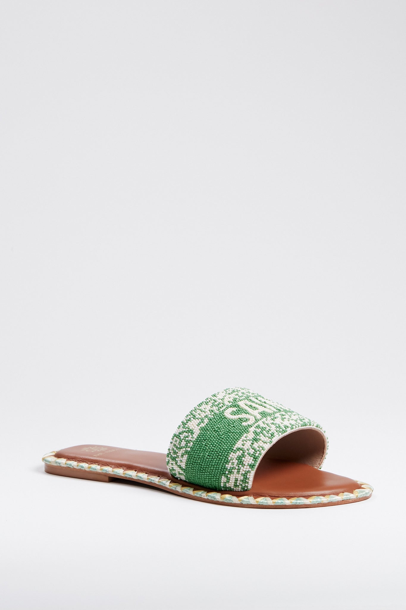 Emerald Green Saint Tropez Sandals | De Siena