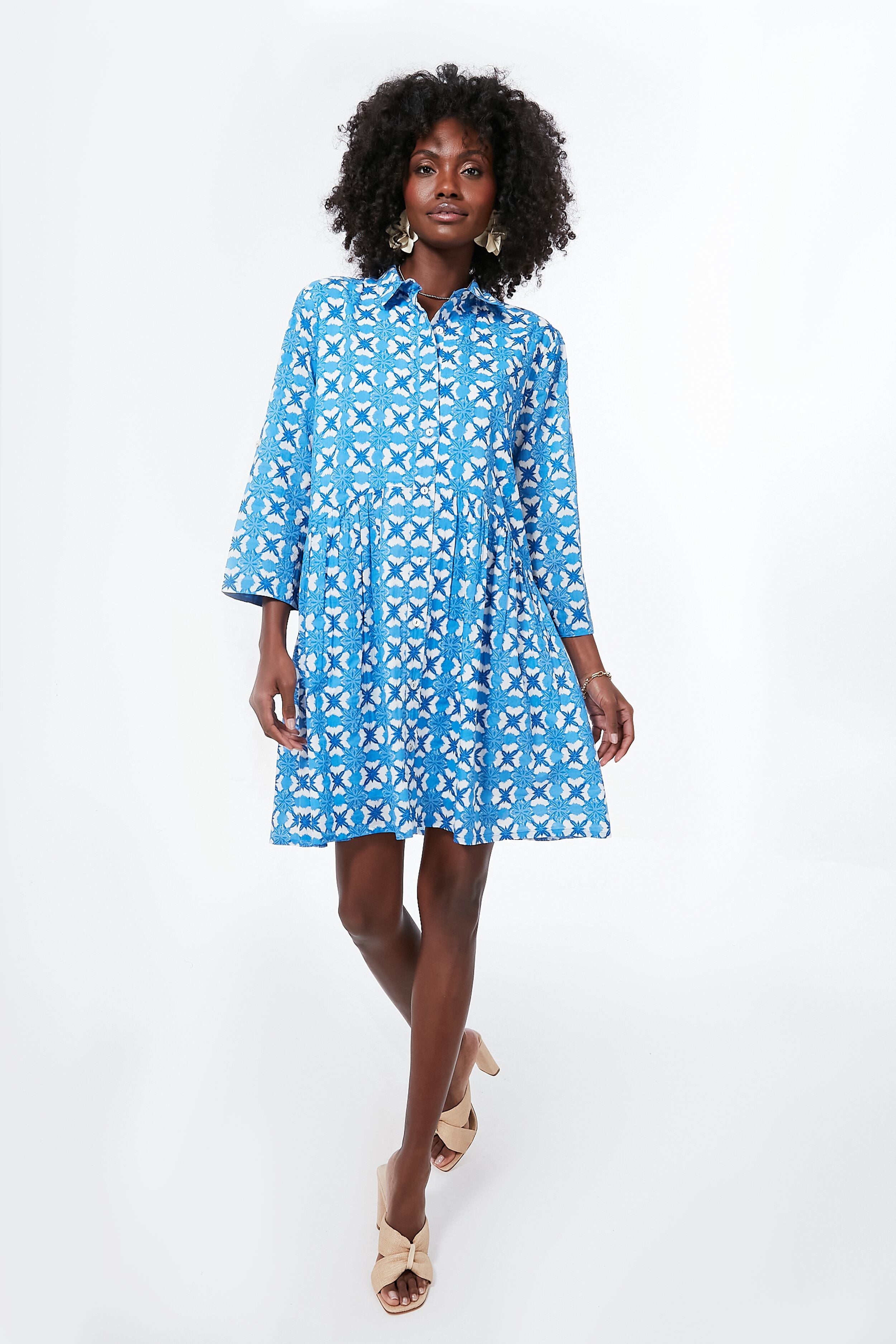 Blue Barbados Deauville Mini Dress | Ro's Garden