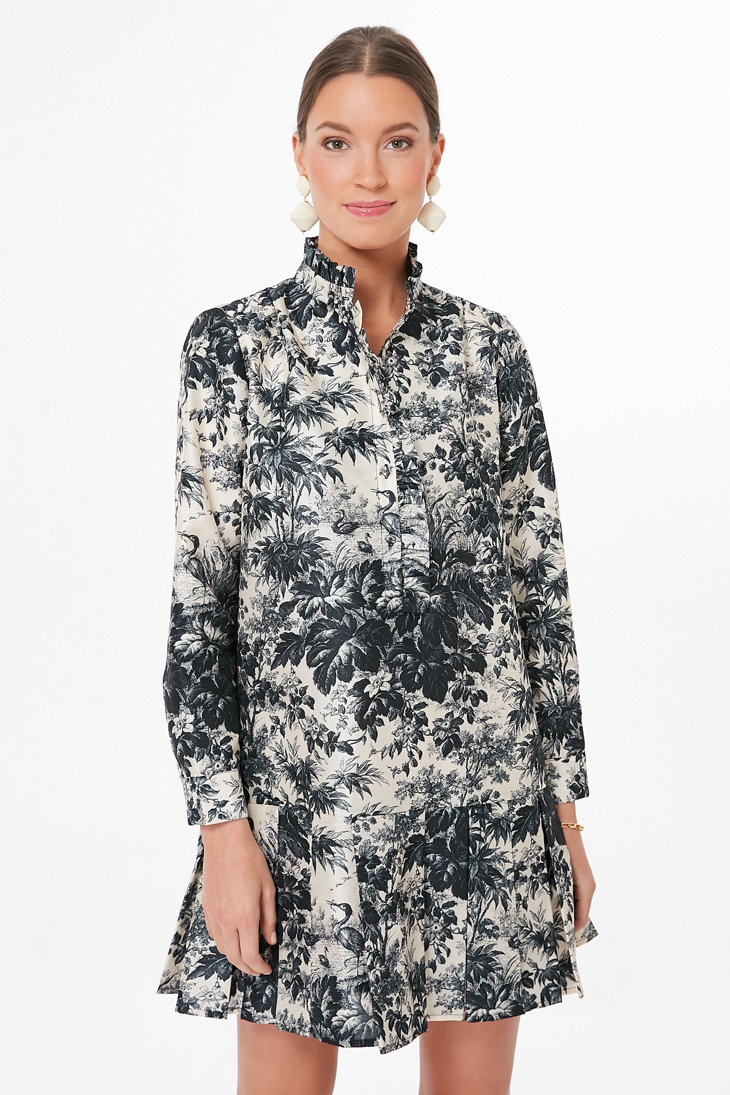 Noir Cypress Toile Tate Dress | Tuckernuck