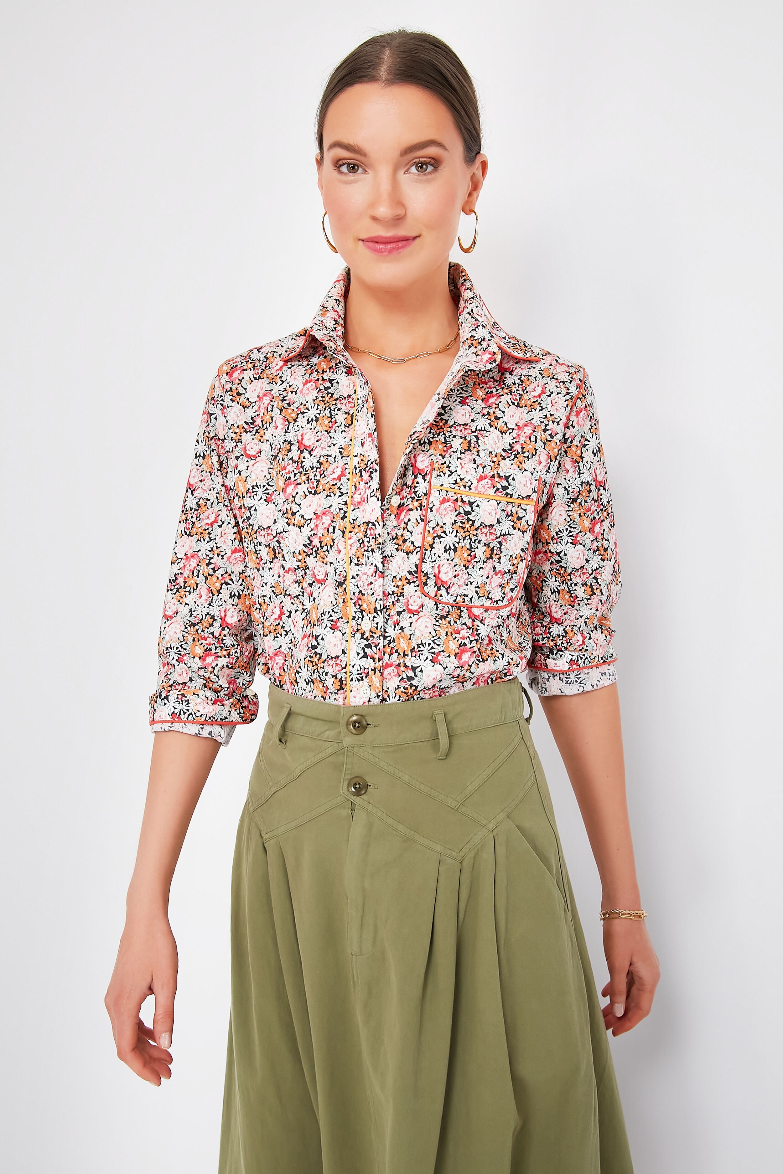 Floral Print Icon Shirt | The Shirt by Rochelle Behrens